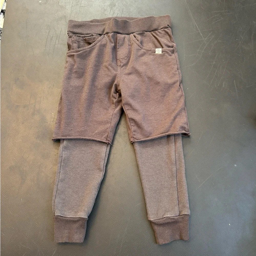 Lennon + Wolfe Cedar 2-in-1 Layered Pants Boys 6-12M Modal / Cotton Blend USA